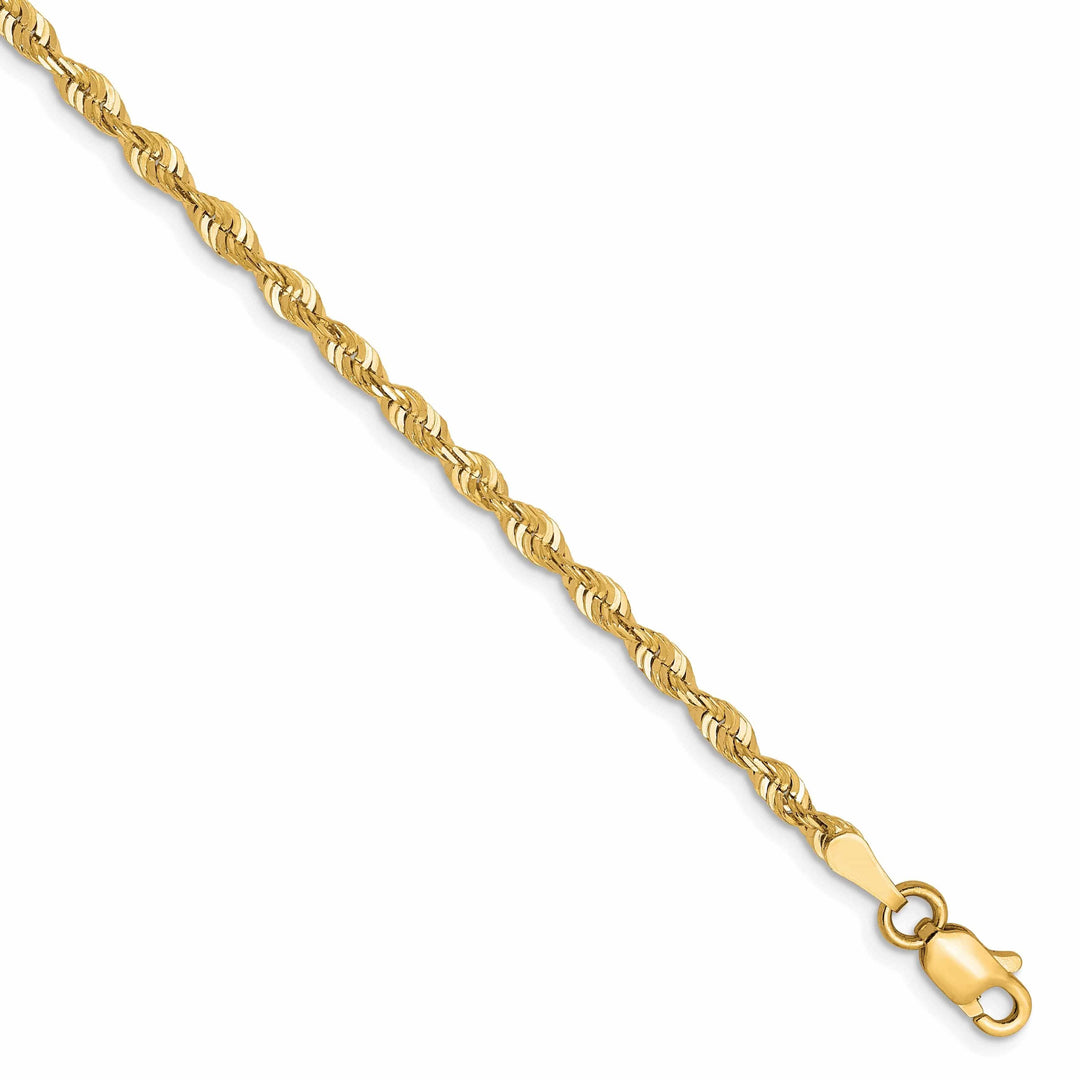 Lovely Rita's Chains 10k Yellow Gold 2.5m D.C Lightweight Rope Chain