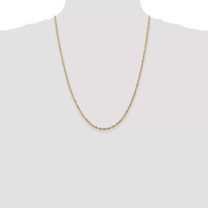 Lovely Rita's Chains 10k Yellow Gold 2.5m D.C Lightweight Rope Chain