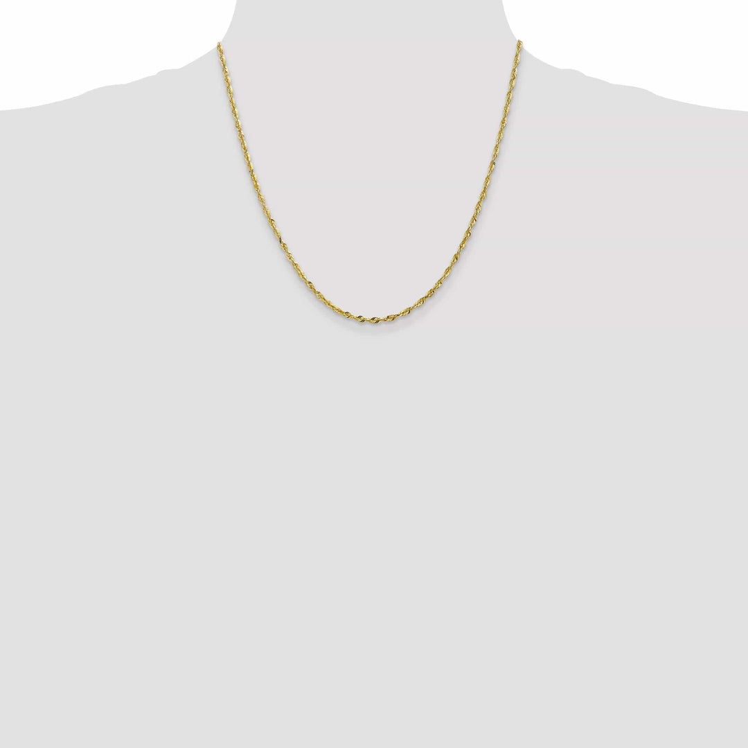 Lovely Rita's Chains 10k Yellow Gold 2.5m D.C Lightweight Rope Chain