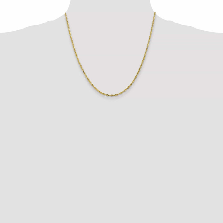 Lovely Rita's Chains 10k Yellow Gold 2.5m D.C Lightweight Rope Chain