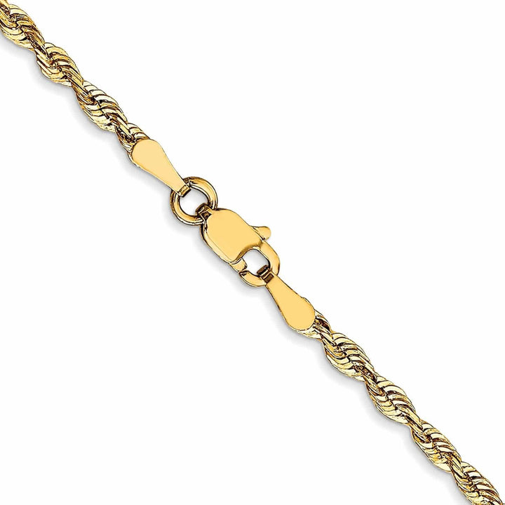 Lovely Rita's Chains 10k Yellow Gold 2.5m D.C Lightweight Rope Chain