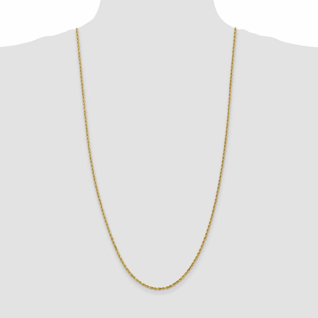 Lovely Rita's Chains 10k Yellow Gold 2.5mm D.C Rope Chain