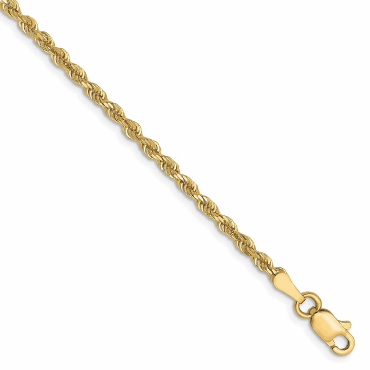 Lovely Rita's Chains 10k Yellow Gold 2.5mm D.C Rope Chain