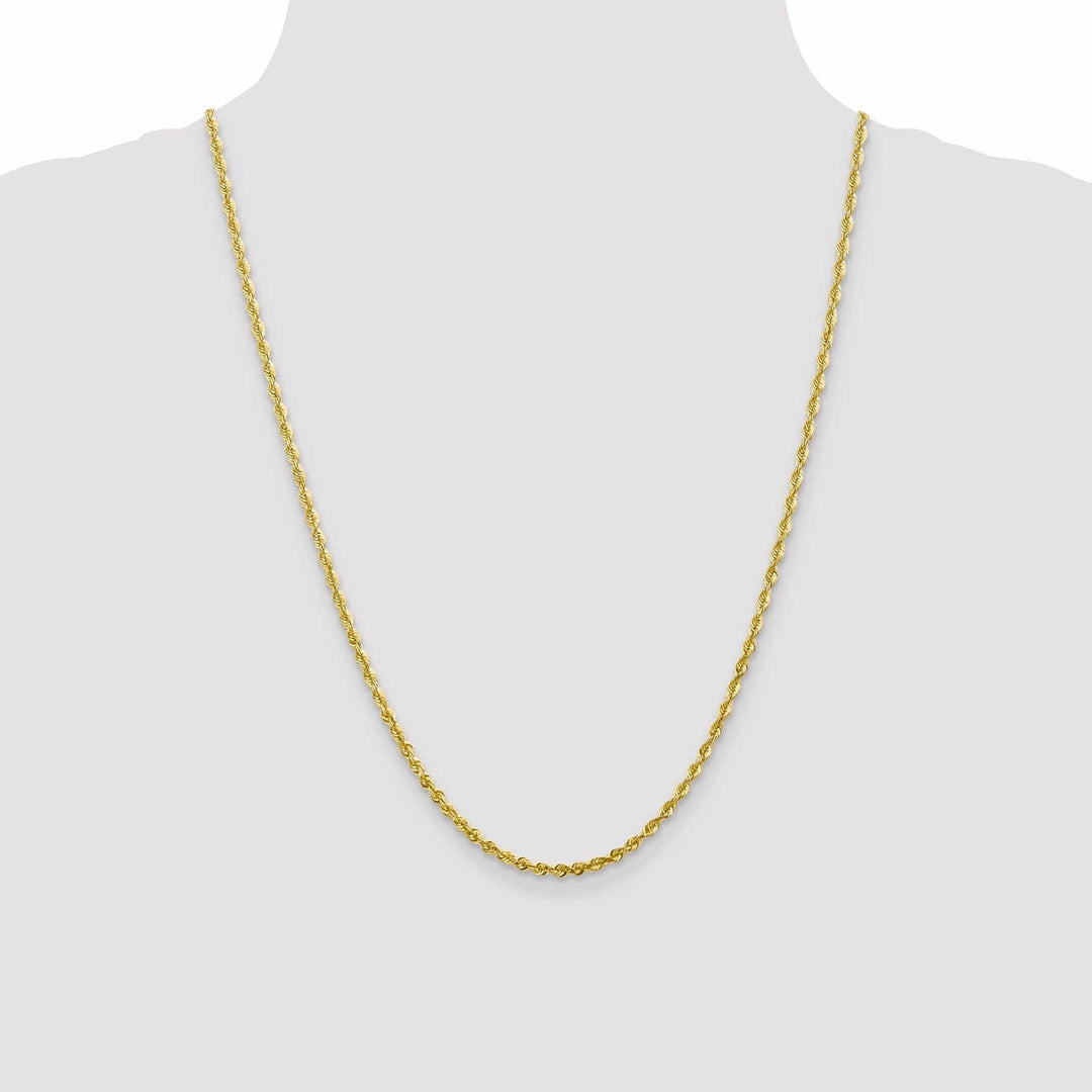 Lovely Rita's Chains 10k Yellow Gold 2.8m DC Lightweight Rope Chain