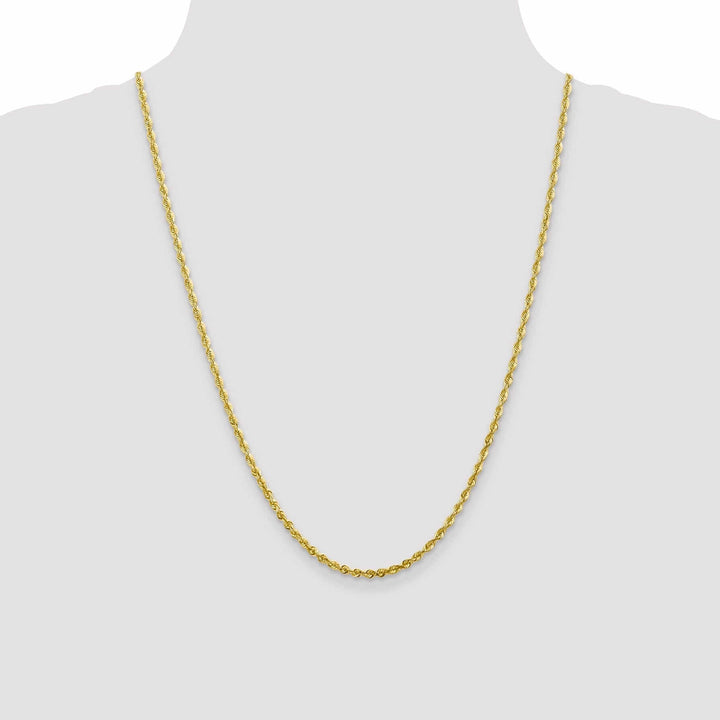 Lovely Rita's Chains 10k Yellow Gold 2.8m DC Lightweight Rope Chain