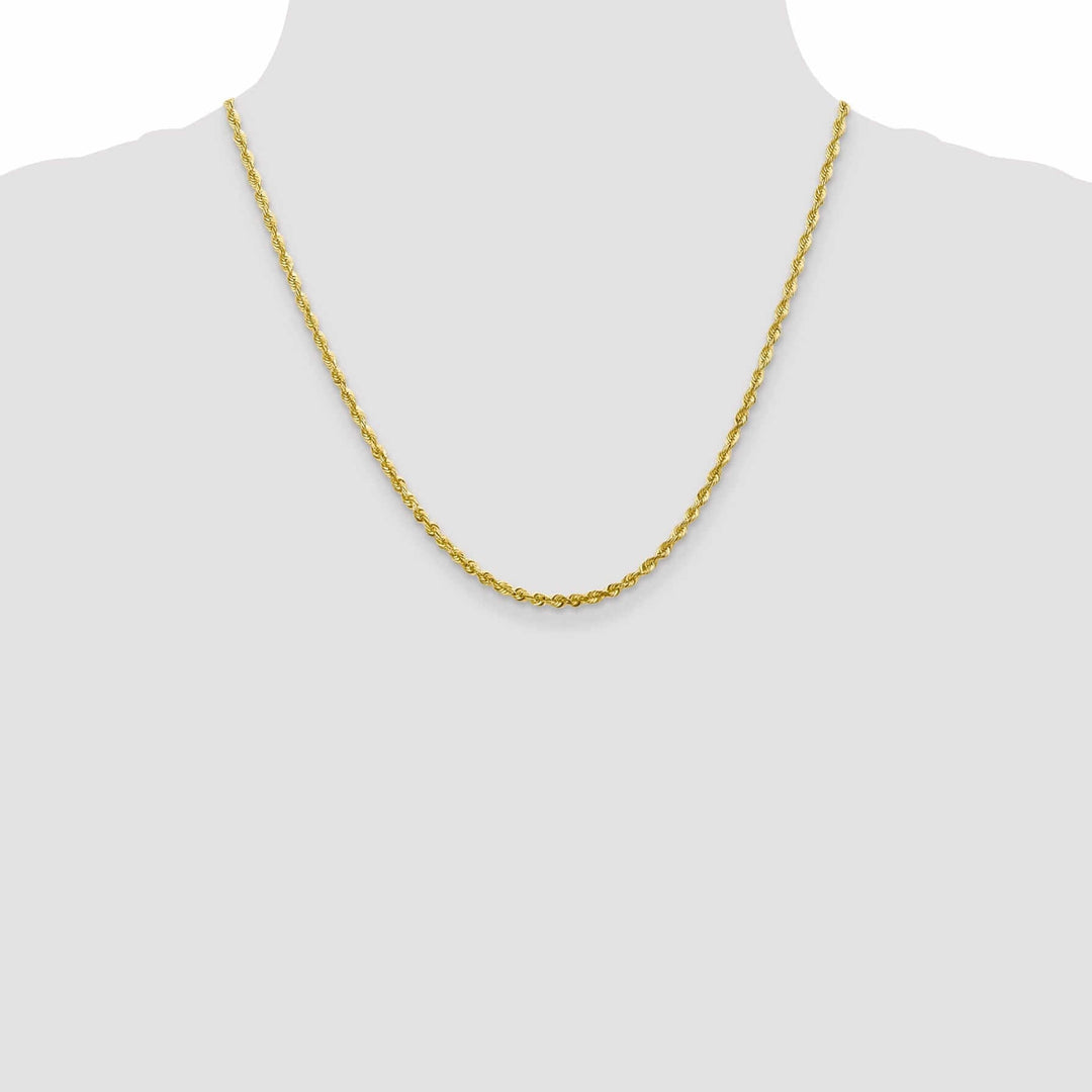 Lovely Rita's Chains 10k Yellow Gold 2.8m DC Lightweight Rope Chain
