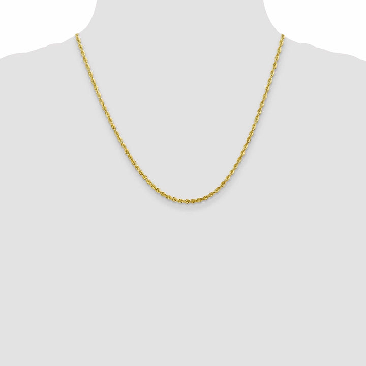 Lovely Rita's Chains 10k Yellow Gold 2.8m DC Lightweight Rope Chain