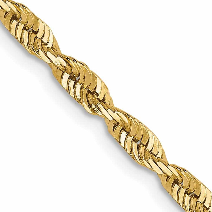Lovely Rita's Chains 10k Yellow Gold 2.8m DC Lightweight Rope Chain