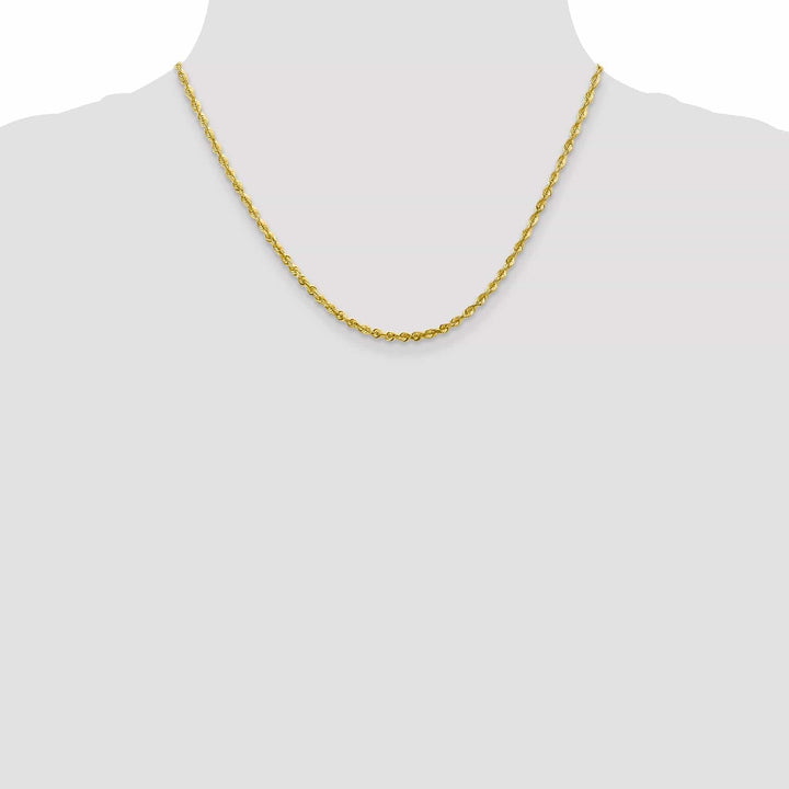 Lovely Rita's Chains 10k Yellow Gold 2.8m DC Lightweight Rope Chain