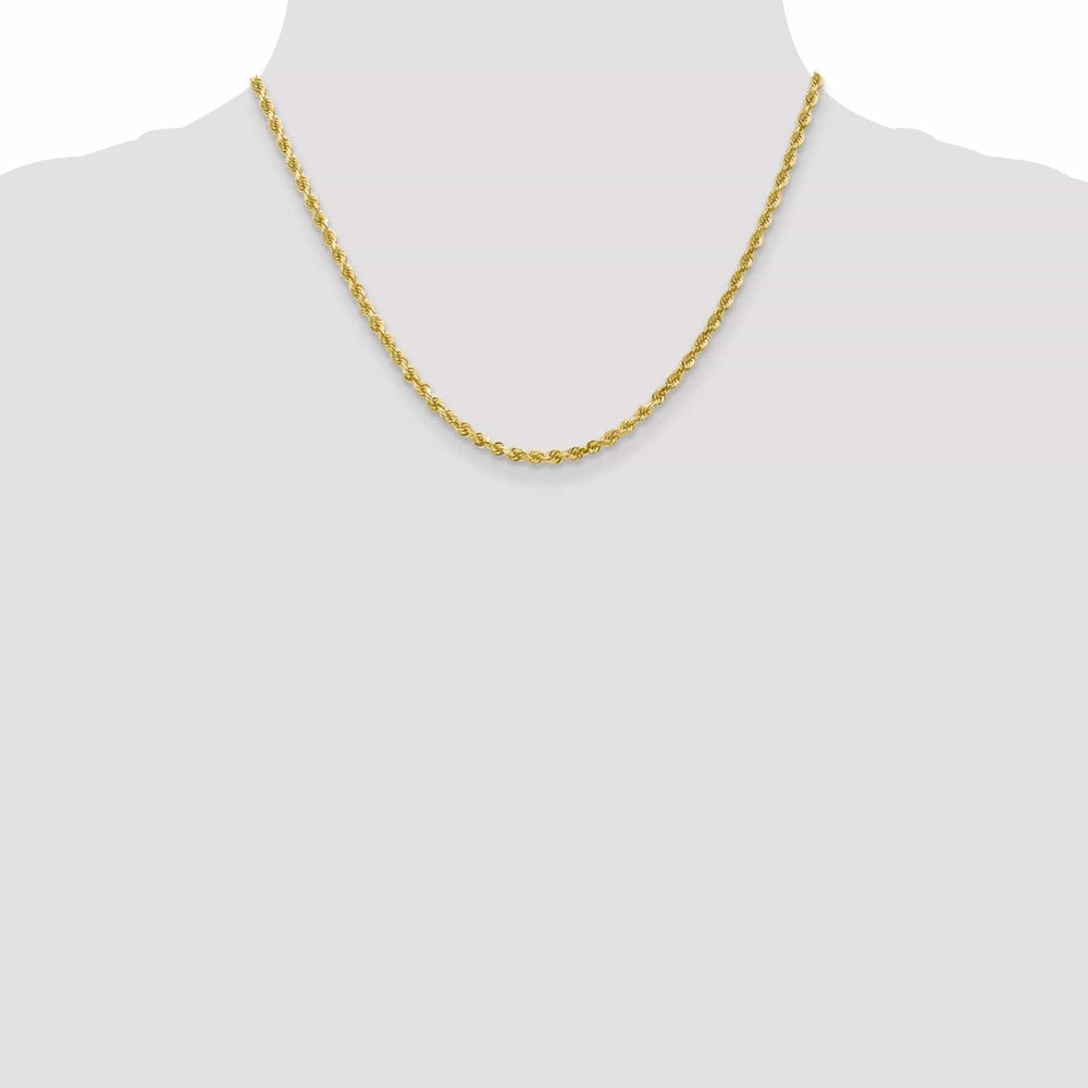 Lovely Rita's Chains 10k Yellow Gold 3.00mm D.C Rope Chain