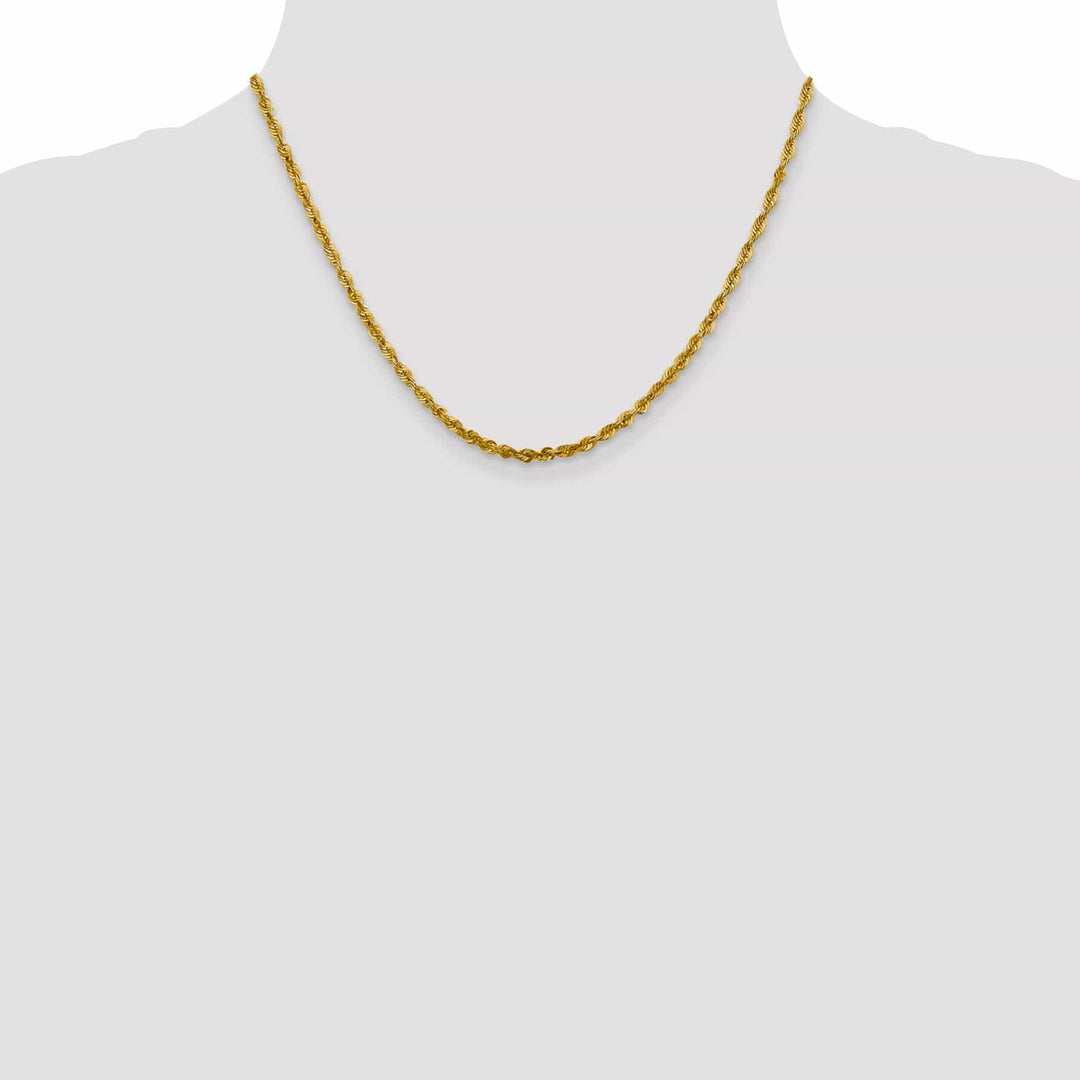 Lovely Rita's Chains 10k Yellow Gold 3.0m D.C Lightweight Rope Chain