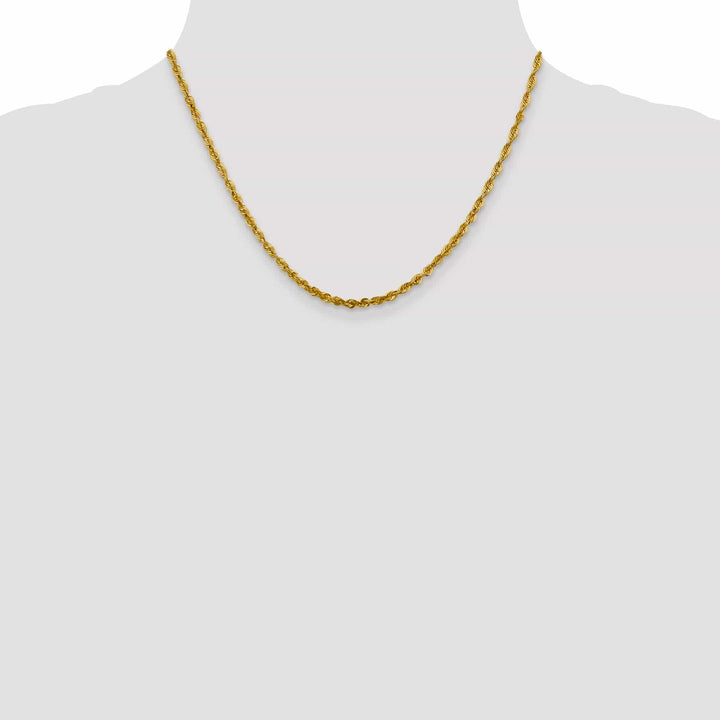 Lovely Rita's Chains 10k Yellow Gold 3.0m D.C Lightweight Rope Chain