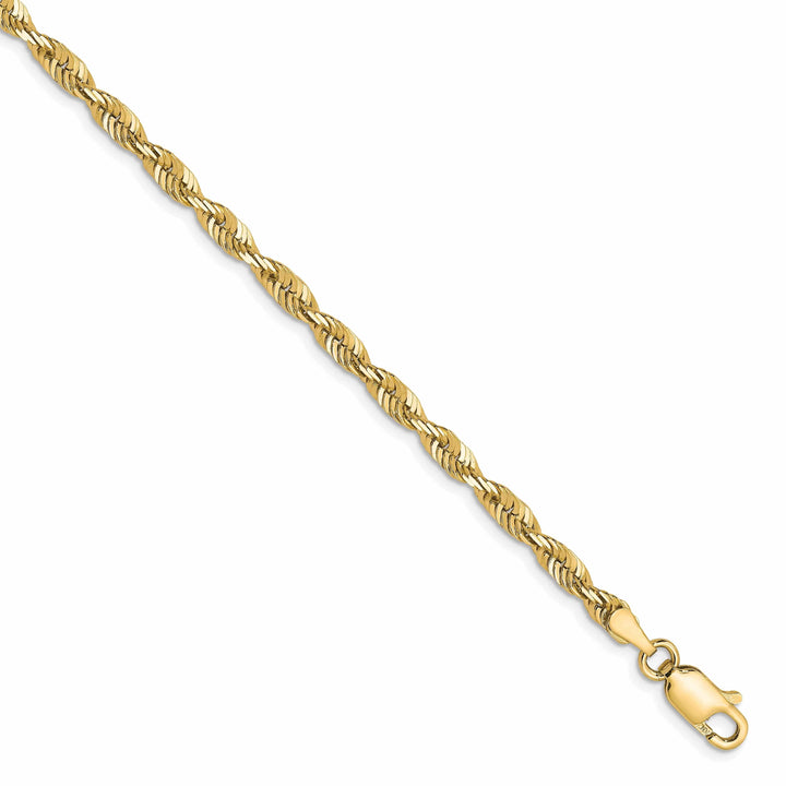Lovely Rita's Chains 10k Yellow Gold 3.0m D.C Lightweight Rope Chain
