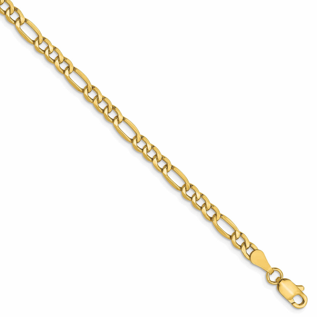 Lovely Rita's Chains 10k Yellow Gold 3.5mm Semi-Solid Figaro Chain