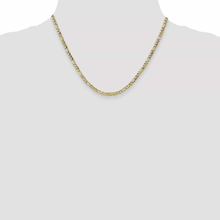 Lovely Rita's Chains 10k Yellow Gold 3.5mm Semi-Solid Figaro Chain