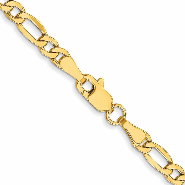 Lovely Rita's Chains 10k Yellow Gold 3.5mm Semi-Solid Figaro Chain