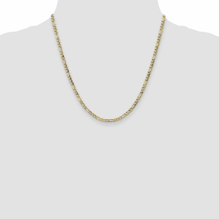 Lovely Rita's Chains 10k Yellow Gold 3.5mm Semi-Solid Figaro Chain