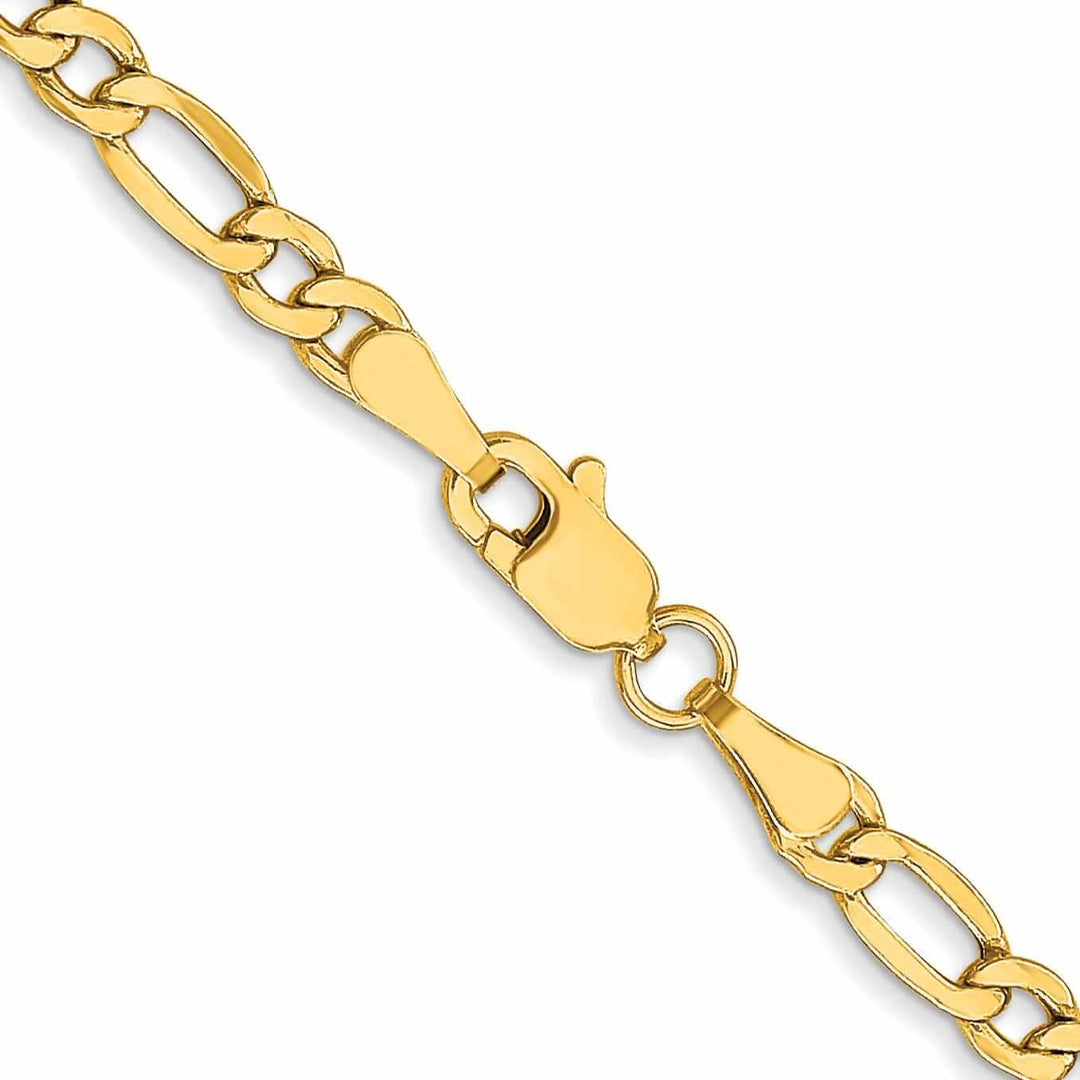 Lovely Rita's Chains 10k Yellow Gold 3.5mm Semi-Solid Figaro Chain