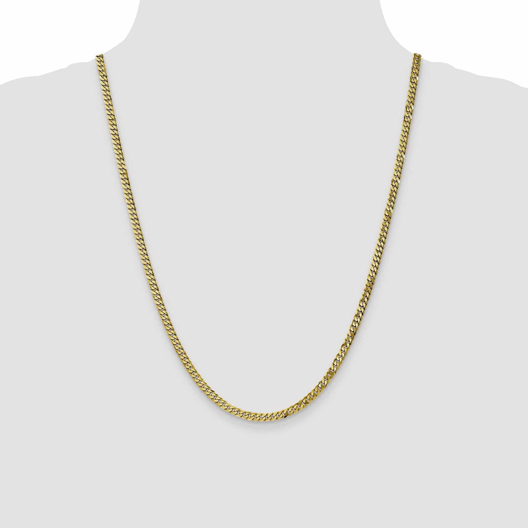 Lovely Rita's Chains 10k Yellow Gold 3.9mm Flat Beveled Curb Chain