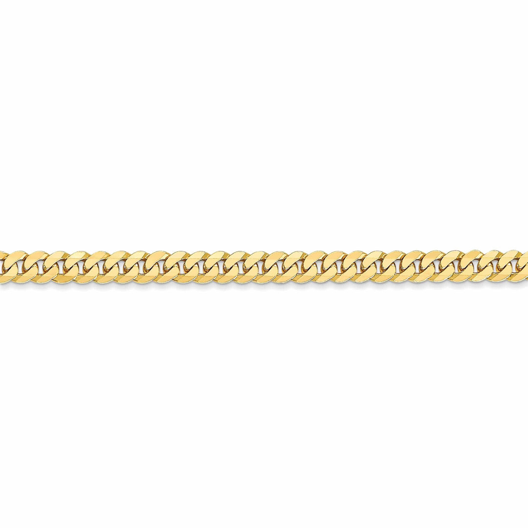 Lovely Rita's Chains 10k Yellow Gold 3.9mm Flat Beveled Curb Chain