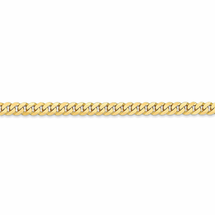 Lovely Rita's Chains 10k Yellow Gold 3.9mm Flat Beveled Curb Chain