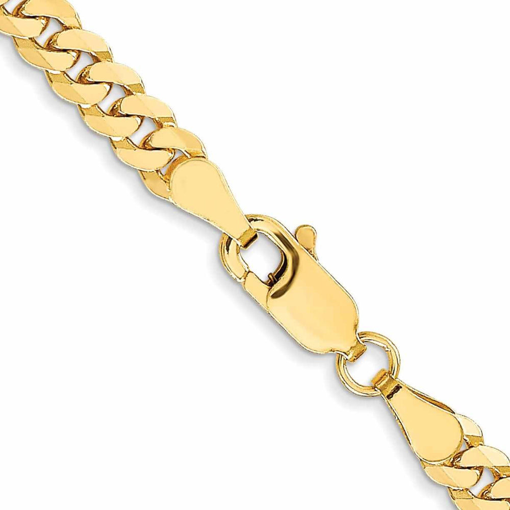 Lovely Rita's Chains 10k Yellow Gold 3.9mm Flat Beveled Curb Chain