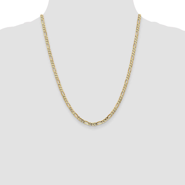 Lovely Rita's Chains 10k Yellow Gold 4.0mm Concave Figaro Chai