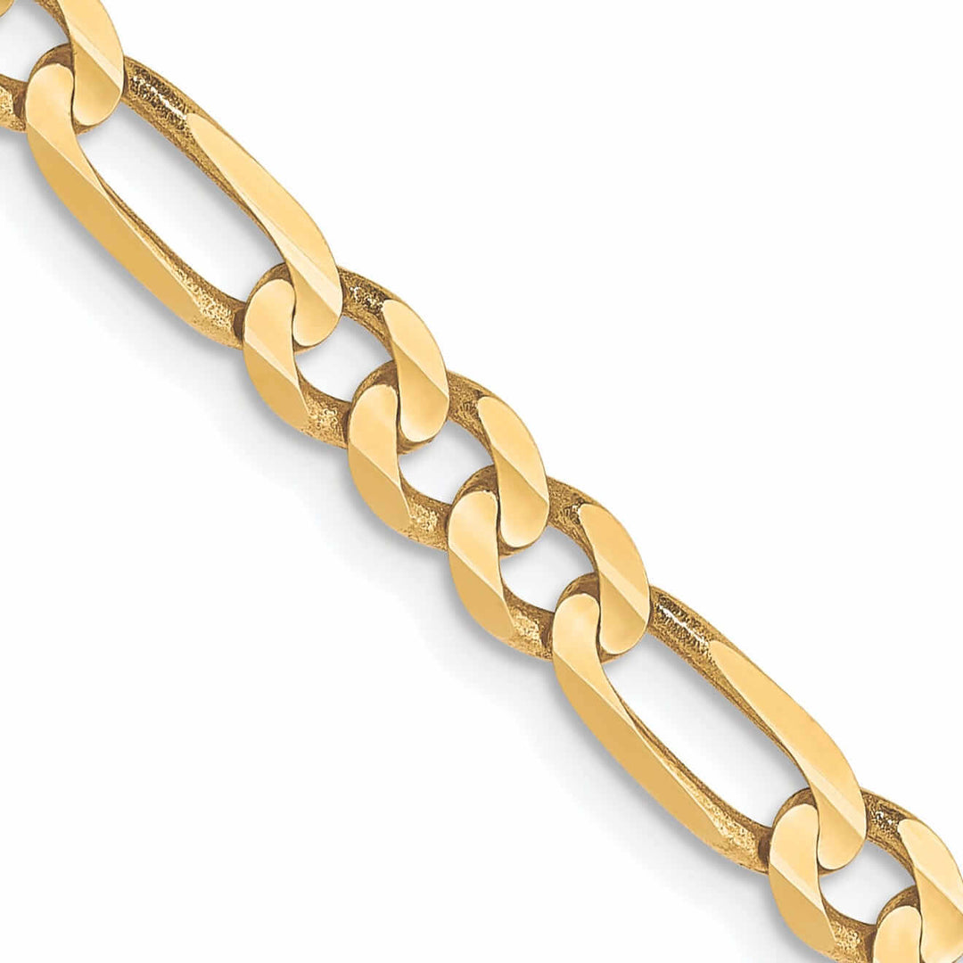 Lovely Rita's Chains 10k Yellow Gold 4.0mm Concave Figaro Chai