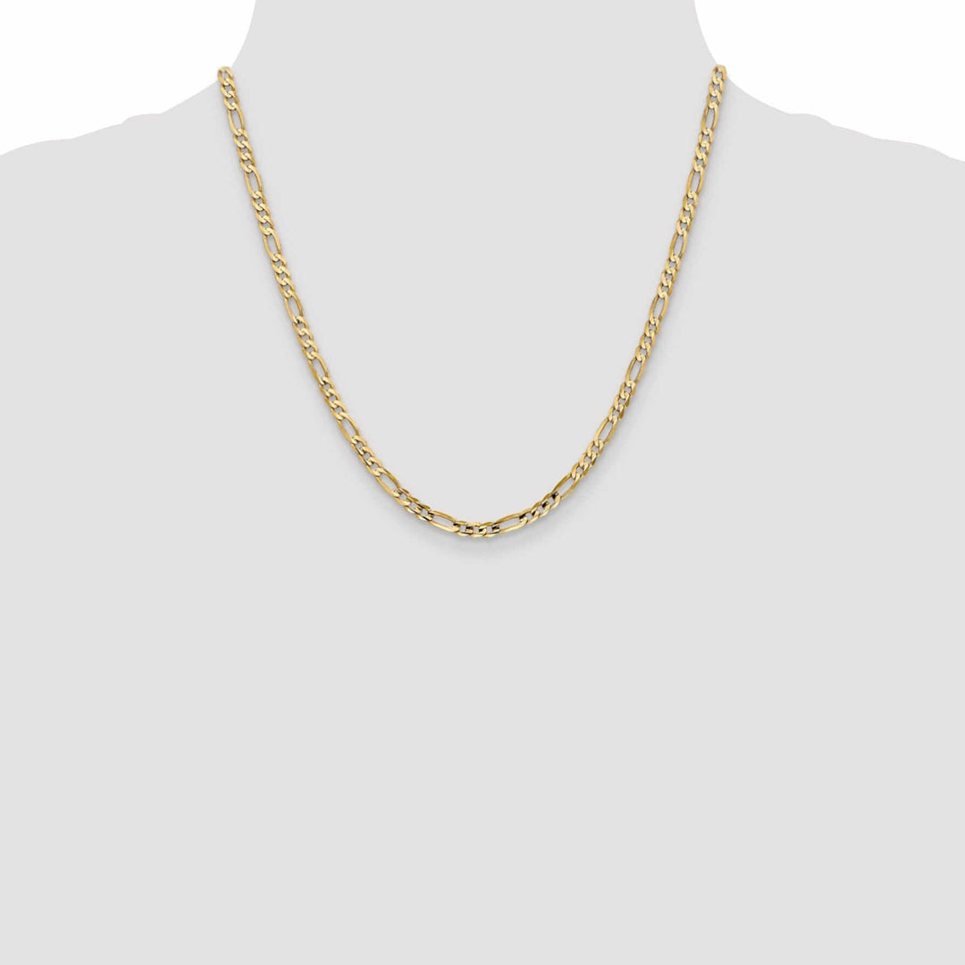 Lovely Rita's Chains 10k Yellow Gold 4.0mm Concave Figaro Chain