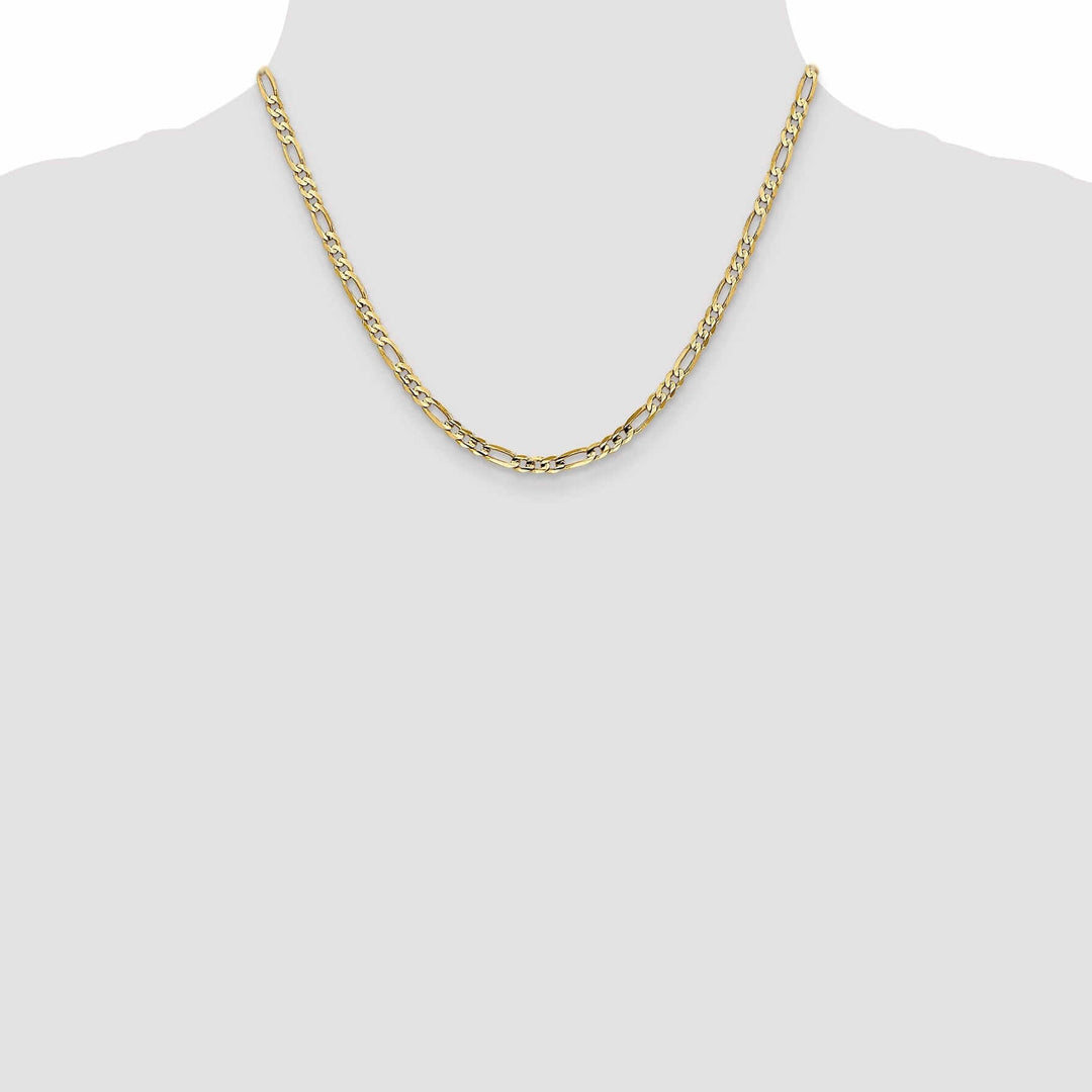 Lovely Rita's Chains 10k Yellow Gold 4.0mm Concave Figaro Chain