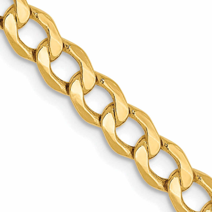Lovely Rita's Chains 10k Yellow Gold 4.3mm SemiSolid Curb Link Chain
