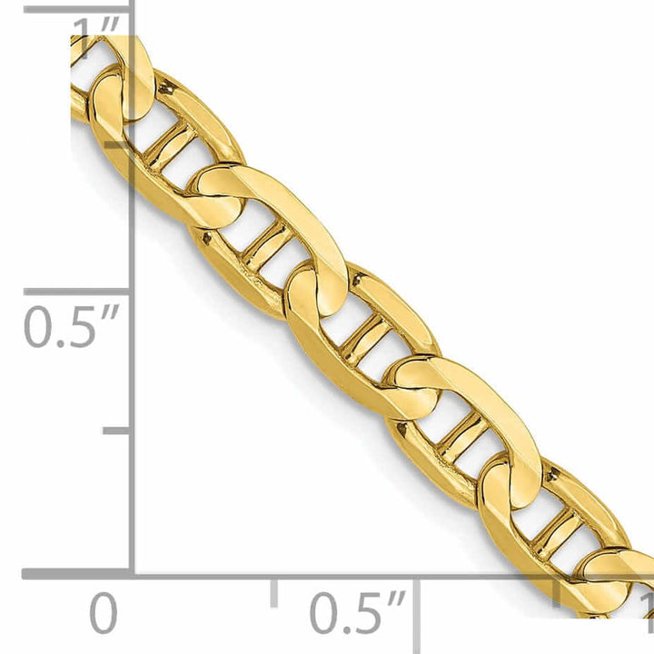 Lovely Rita's Chains 10k Yellow Gold 4.5mm Concave Anchor Chain