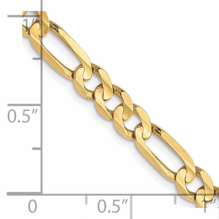 Lovely Rita's Chains 10k Yellow Gold 4.5mm Light Figaro Chain