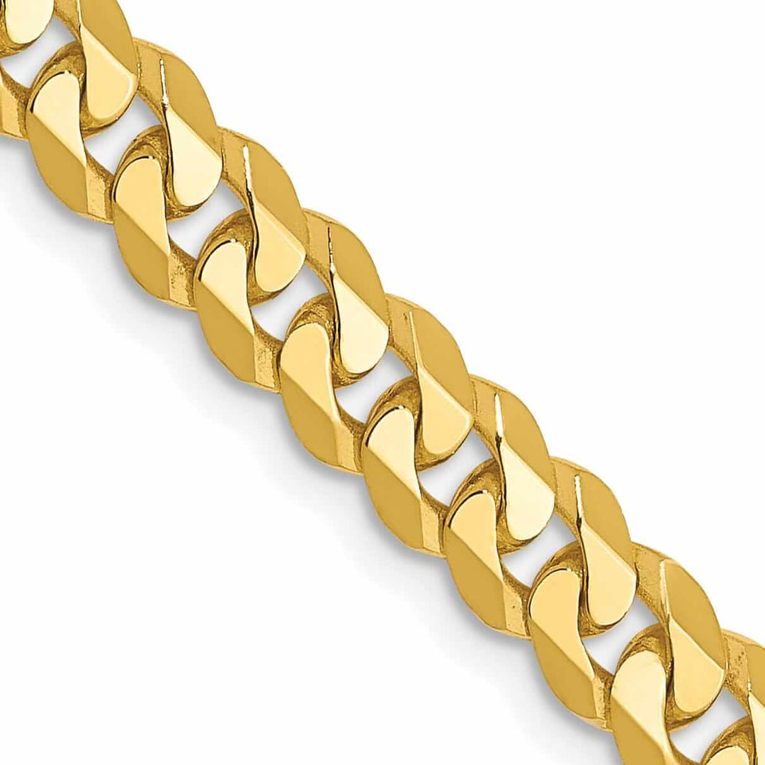 Lovely Rita's Chains 10k Yellow Gold 4.6mm Flat Beveled Curb Chain