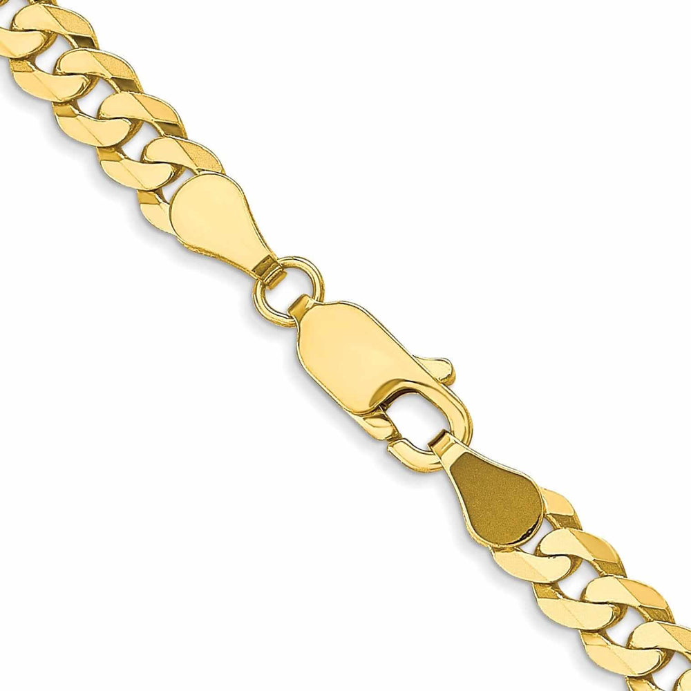 Lovely Rita's Chains 10k Yellow Gold 4.6mm Flat Beveled Curb Chain
