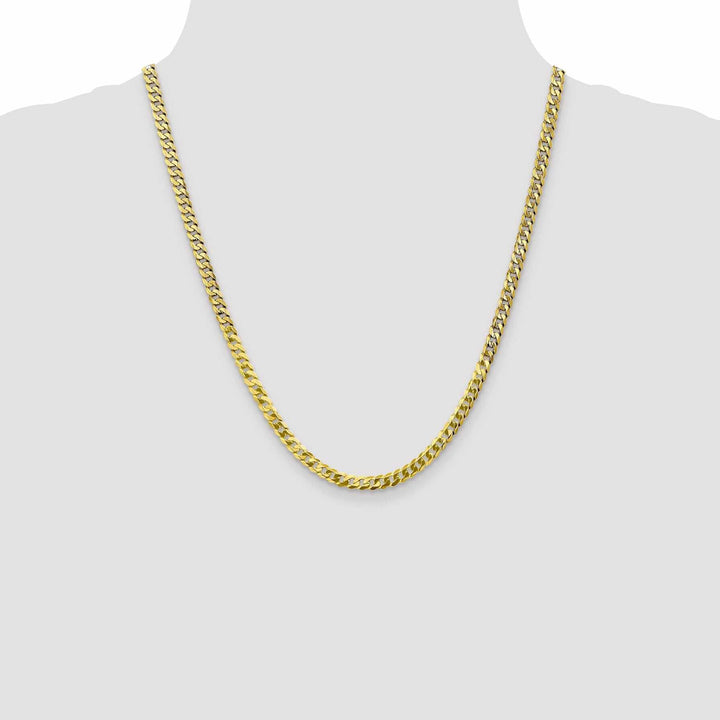 Lovely Rita's Chains 10k Yellow Gold 4.6mm Flat Beveled Curb Chain