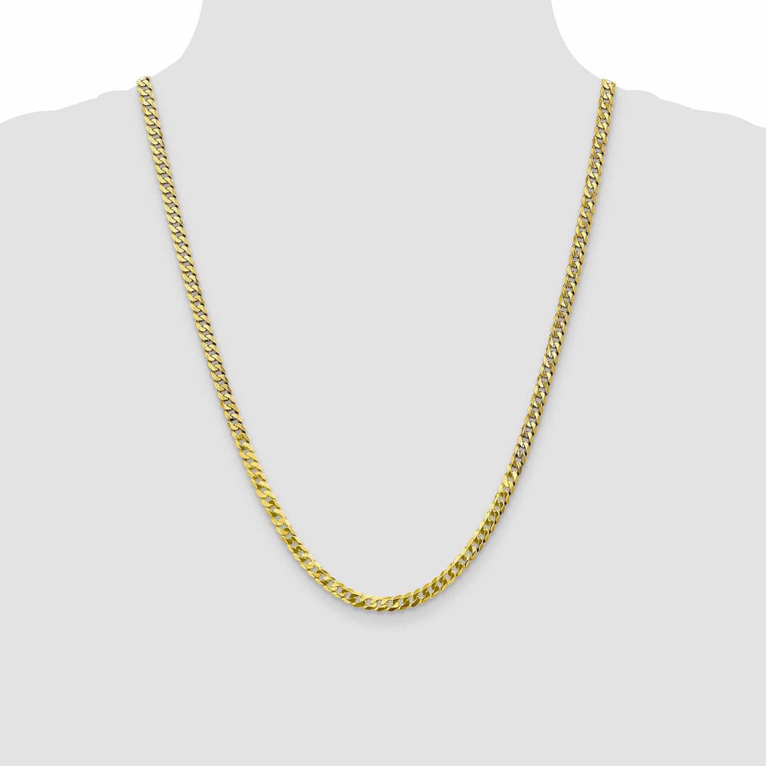 Lovely Rita's Chains 10k Yellow Gold 4.6mm Flat Beveled Curb Chain