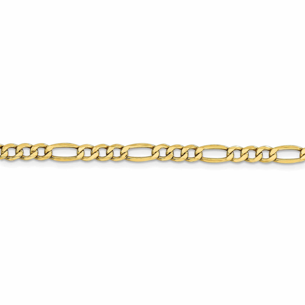 Lovely Rita's Chains 10k Yellow Gold 4.75mm Semi-Solid Figaro 7-inch Chain