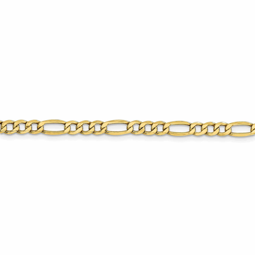 Lovely Rita's Chains 10k Yellow Gold 4.75mm Semi-Solid Figaro 7-inch Chain