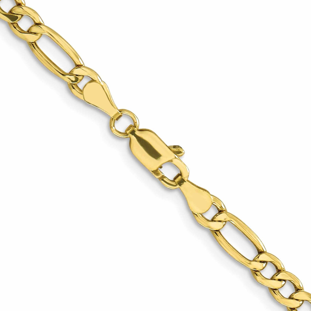 Lovely Rita's Chains 10k Yellow Gold 4.75mm Semi-Solid Figaro 7-inch Chain