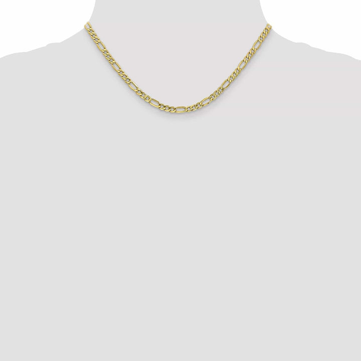 Lovely Rita's Chains 10k Yellow Gold 4.75mm Semi-Solid Figaro Chain