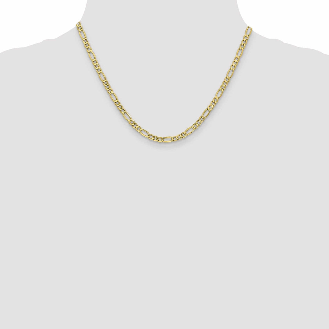 Lovely Rita's Chains 10k Yellow Gold 4.75mm Semi-Solid Figaro Chain