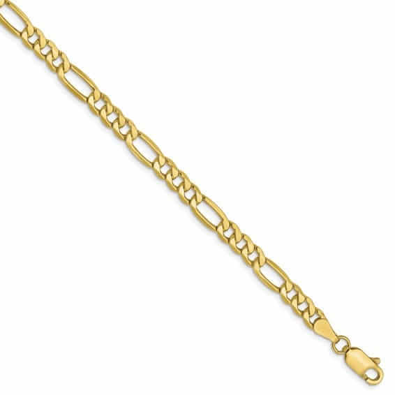 Lovely Rita's Chains 10k Yellow Gold 4.75mm Semi-Solid Figaro Chain
