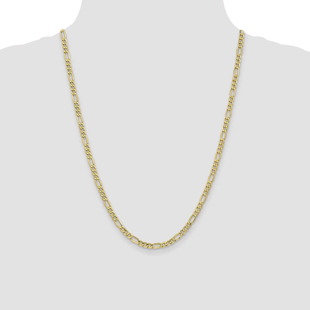 Lovely Rita's Chains 10k Yellow Gold 4.75mm Semi-Solid Figaro Chain