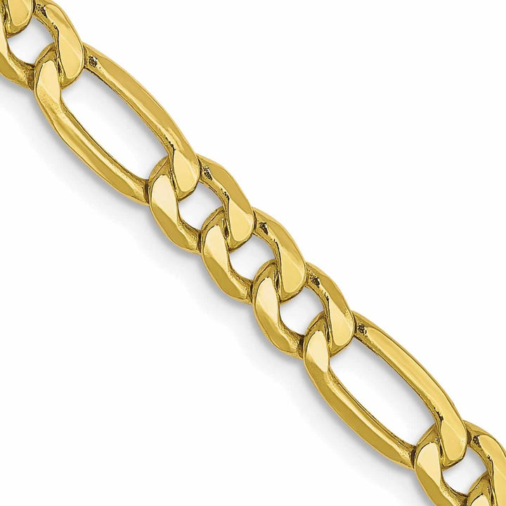 Lovely Rita's Chains 10k Yellow Gold 4.75mm Semi-Solid Figaro Chain
