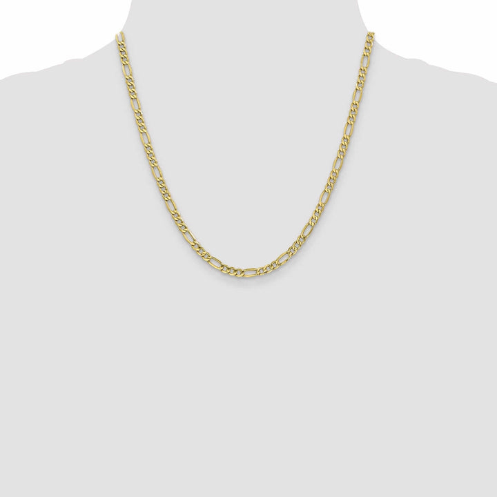 Lovely Rita's Chains 10k Yellow Gold 4.75mm Semi-Solid Figaro Chain
