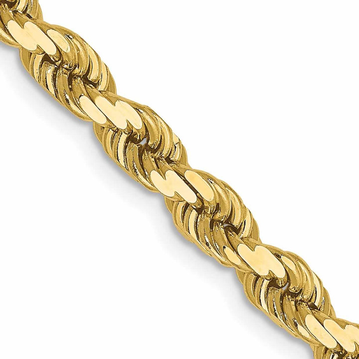 Lovely Rita's Chains 10k Yellow Gold 4mm D.C Rope Chain