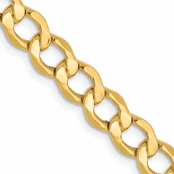 Lovely Rita's Chains 10k Yellow Gold 5.25m SemiSolid Curb Link Chain
