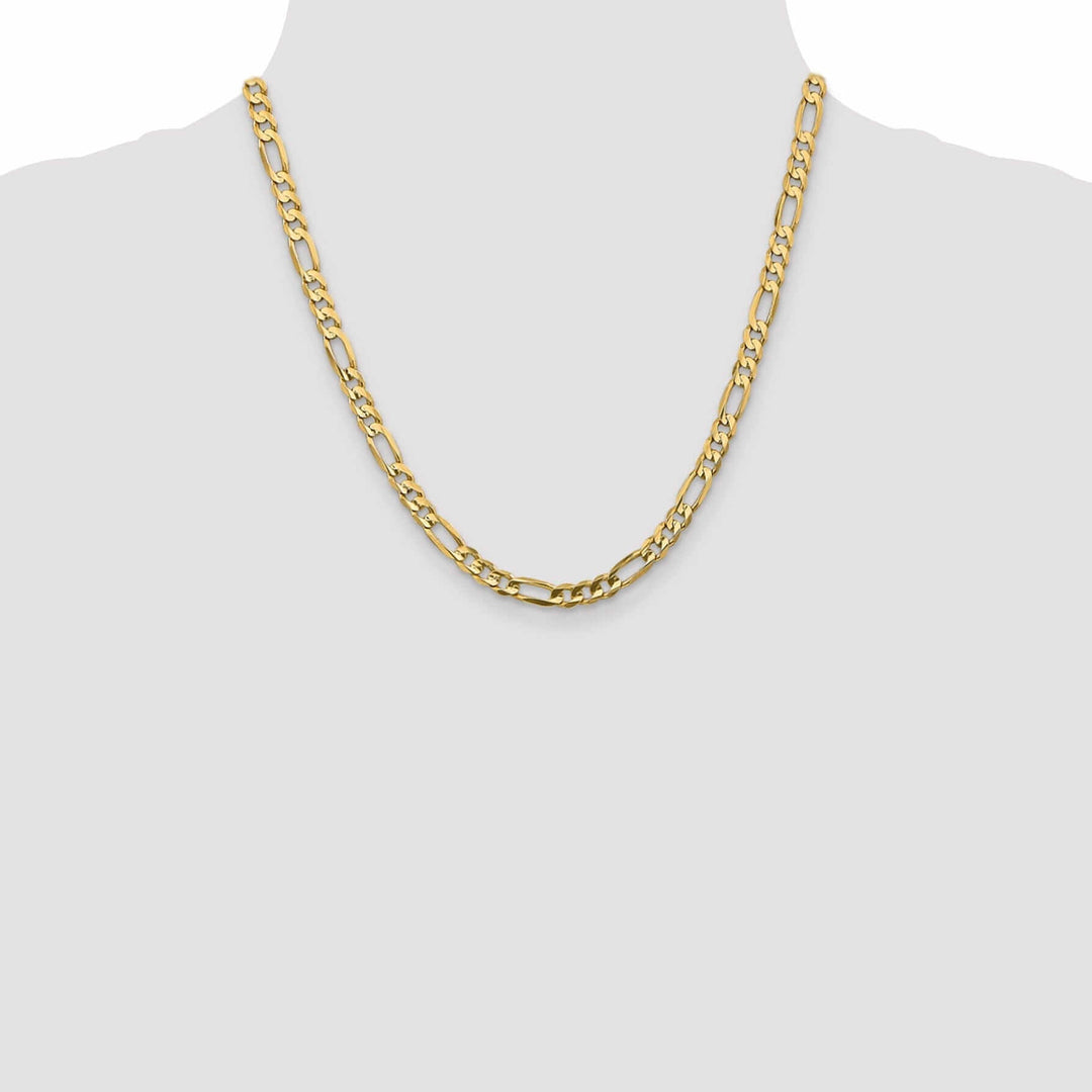 Lovely Rita's Chains 10k Yellow Gold 5.25mm Concave Figaro Chain