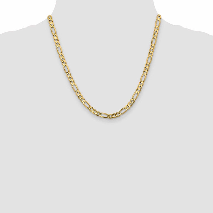 Lovely Rita's Chains 10k Yellow Gold 5.25mm Concave Figaro Chain